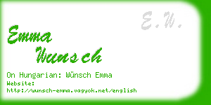 emma wunsch business card